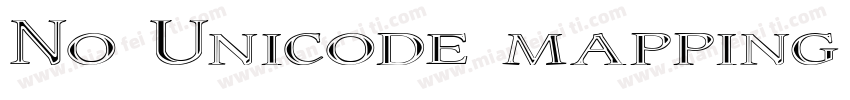 No Unicode mapping for CID 1(1)in f字体转换